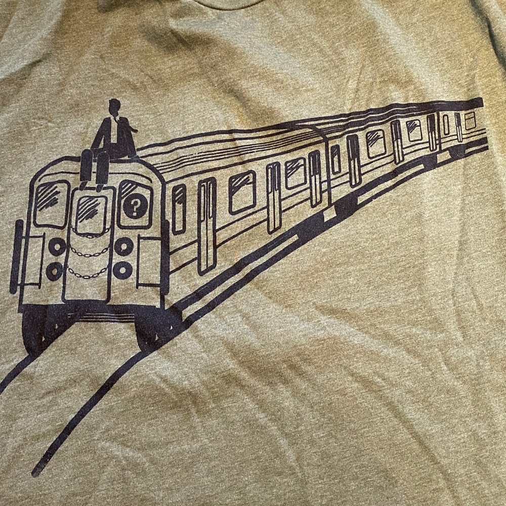 Subway train tee shirt